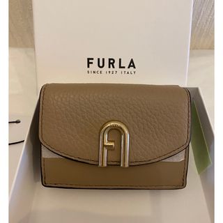 Furla - FURLAフルラ　三つ折り財布 PRIMULA プリムラ　グレージュ　ミニ財布