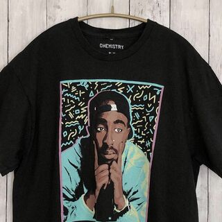 ミュージックティー(MUSIC TEE)のムービーＴシャツ　ポエティックジャスティス　2PAC　ツーパック　サイズＭ　古着(Tシャツ/カットソー(半袖/袖なし))