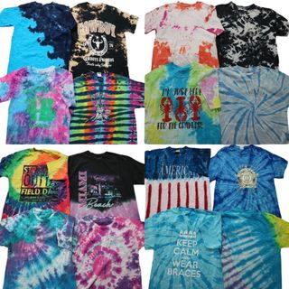 古着卸 まとめ売り カラーmix プリント 半袖Tシャツ 16枚セット (メンズ M ) 英字ロゴプリント カジュアル MS9799(その他)