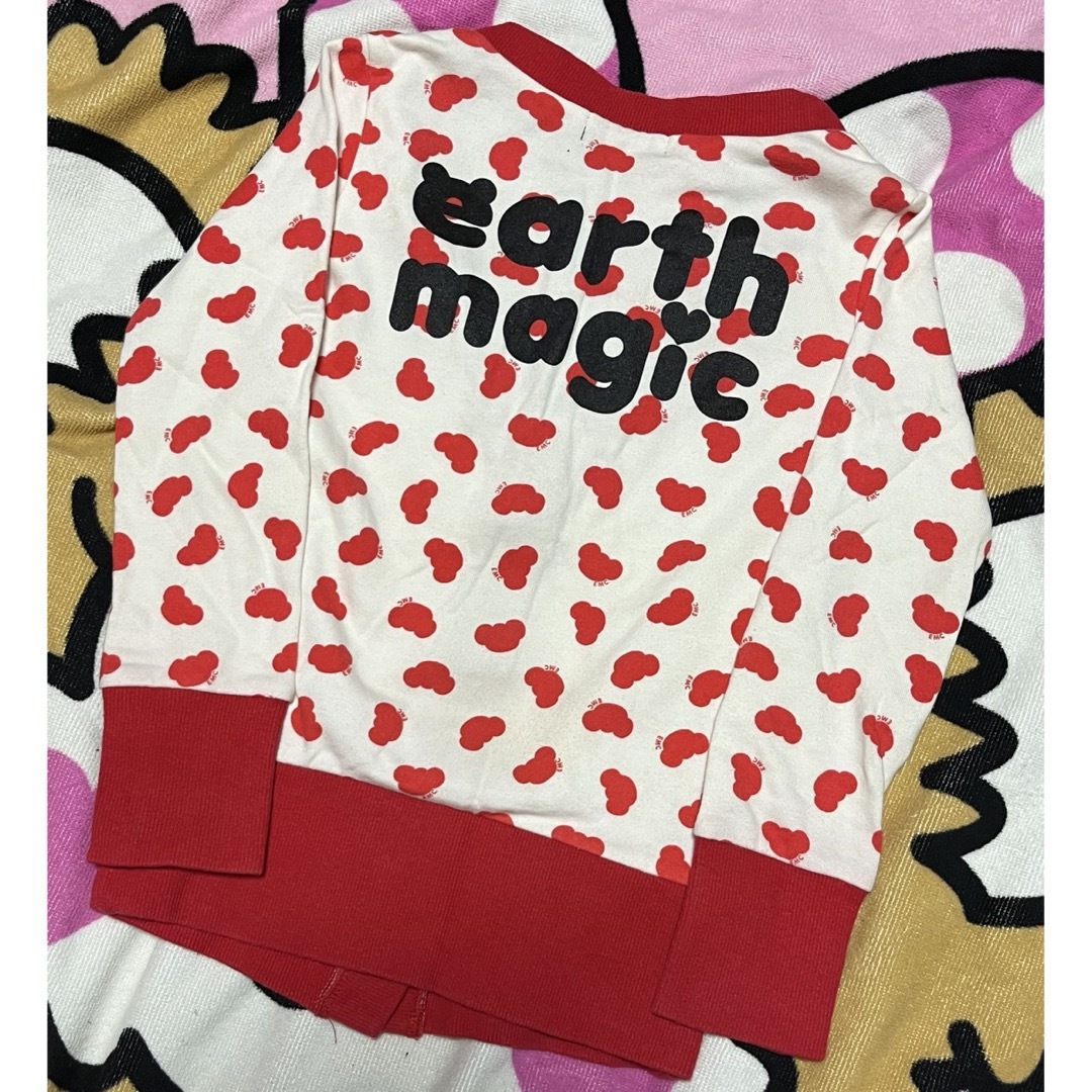 EARTHMAGIC(アースマジック)の⑯アースマジックカーディガン130 キッズ/ベビー/マタニティのキッズ服女の子用(90cm~)(ジャケット/上着)の商品写真