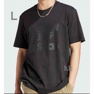 アディダス(adidas)のアディダスオリジナルス　モノグラム　半袖　Tシャツ　L　ブラック(Tシャツ/カットソー(半袖/袖なし))