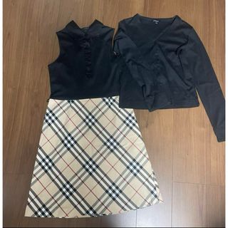 バーバリー(BURBERRY)のバーバリー  ノバチェック　ワンピース　160A(ワンピース)