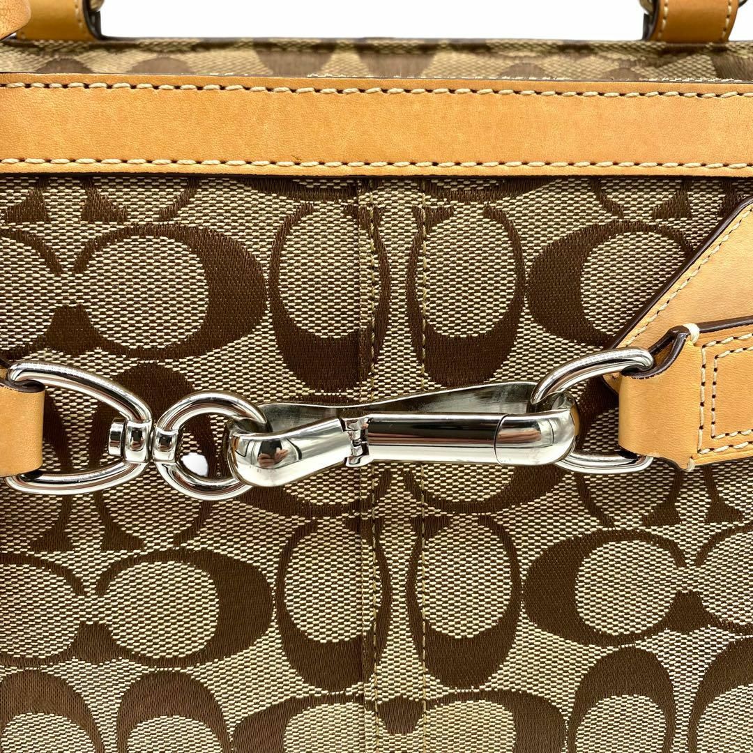 COACH(コーチ)のCOACH コーチ トートバッグ シグネチャー ブラウン A4収納可能 レディースのバッグ(トートバッグ)の商品写真