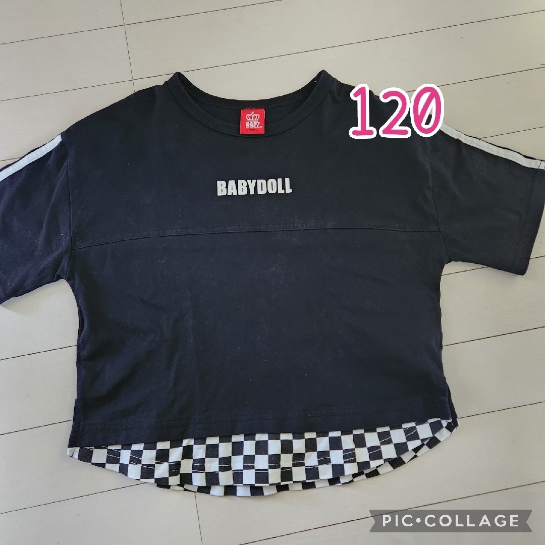 BABYDOLL(ベビードール)のBABYDOLL　120　ベビードール　半袖 キッズ/ベビー/マタニティのキッズ服男の子用(90cm~)(Tシャツ/カットソー)の商品写真