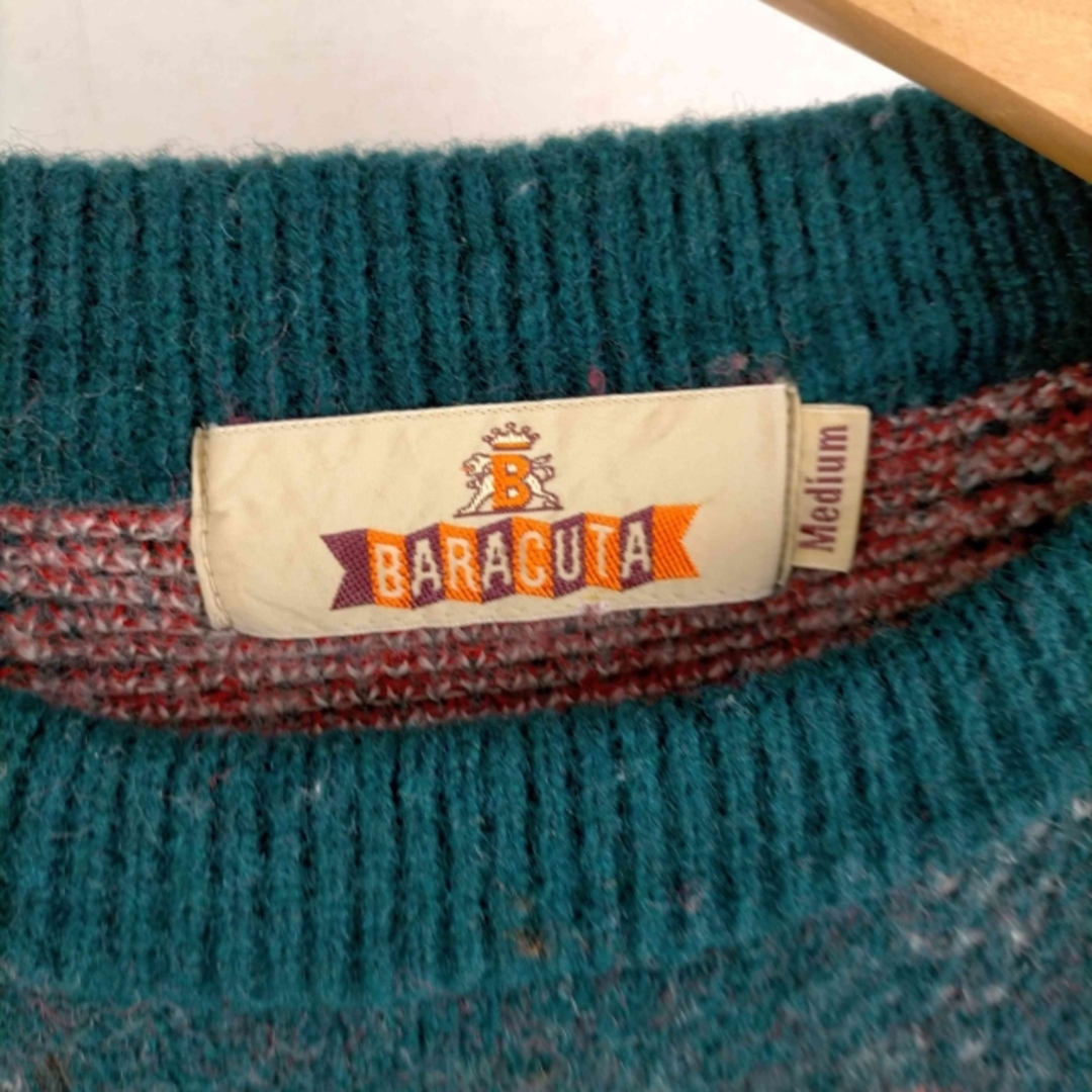 BARACUTA(バラクータ)のBARACUTA(バラクータ) チェック柄クルーネックニット メンズ トップス メンズのトップス(ニット/セーター)の商品写真