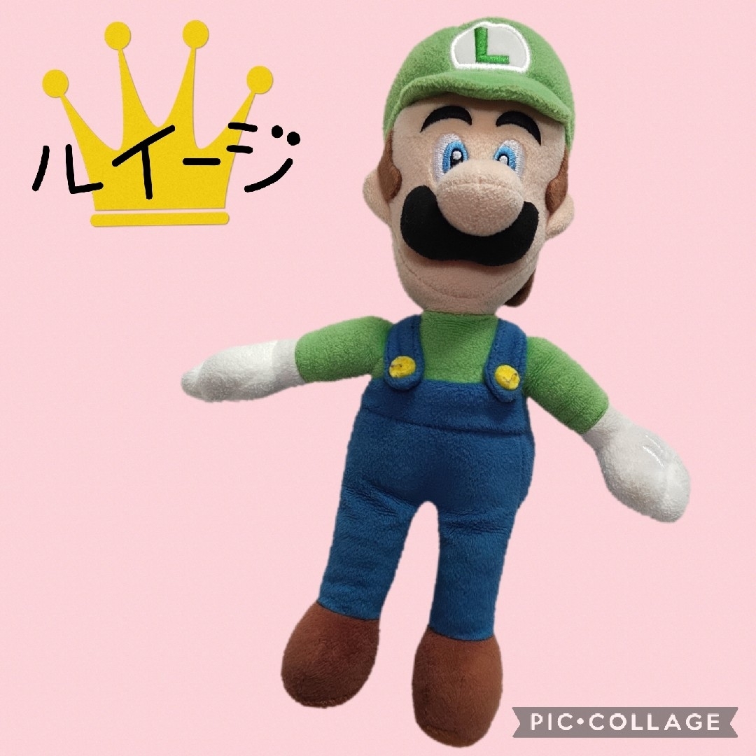 任天堂(ニンテンドウ)の【Nintendo】ルイージ　人形　ぬいぐるみ　スーパーマリオ　28cm エンタメ/ホビーのおもちゃ/ぬいぐるみ(キャラクターグッズ)の商品写真