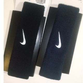 ナイキ(NIKE)のNIKE ヘアバンド ヘッドバンド  黒ネイビーセット  NIKEFC(バンダナ/スカーフ)