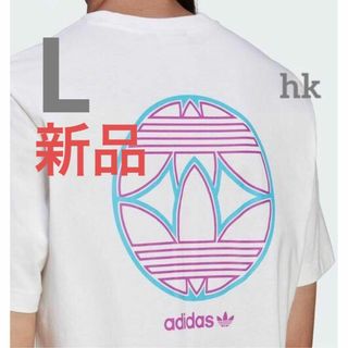 アディダス(adidas)のアディダスオリジナルス　バックトレフォイル　 半袖Tシャツ　L　ホワイト(Tシャツ/カットソー(半袖/袖なし))