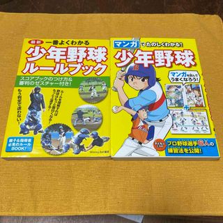 一番よくわかる少年野球ル－ルブック　マンガで楽しくわかる！少年野球2冊セット売り(趣味/スポーツ/実用)