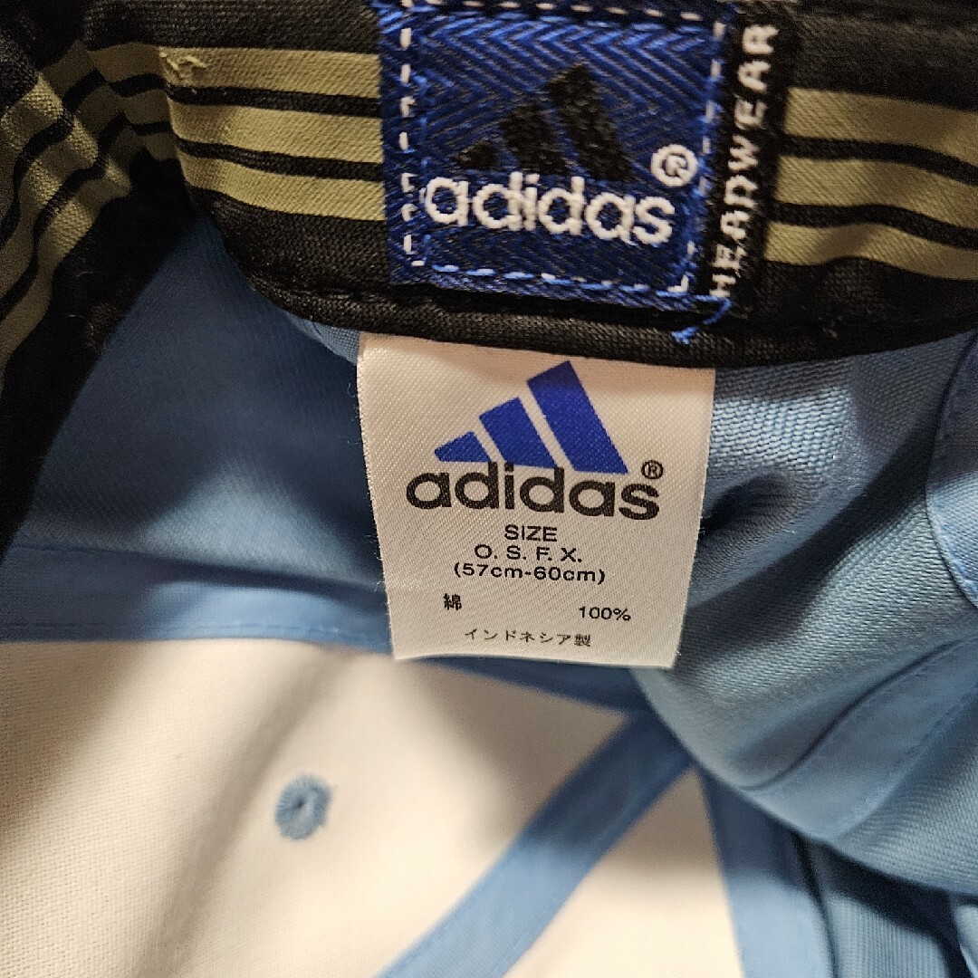 adidas(アディダス)の○アディダス adidas キャップ ライトブルー 57～60㎝ メンズの帽子(キャップ)の商品写真