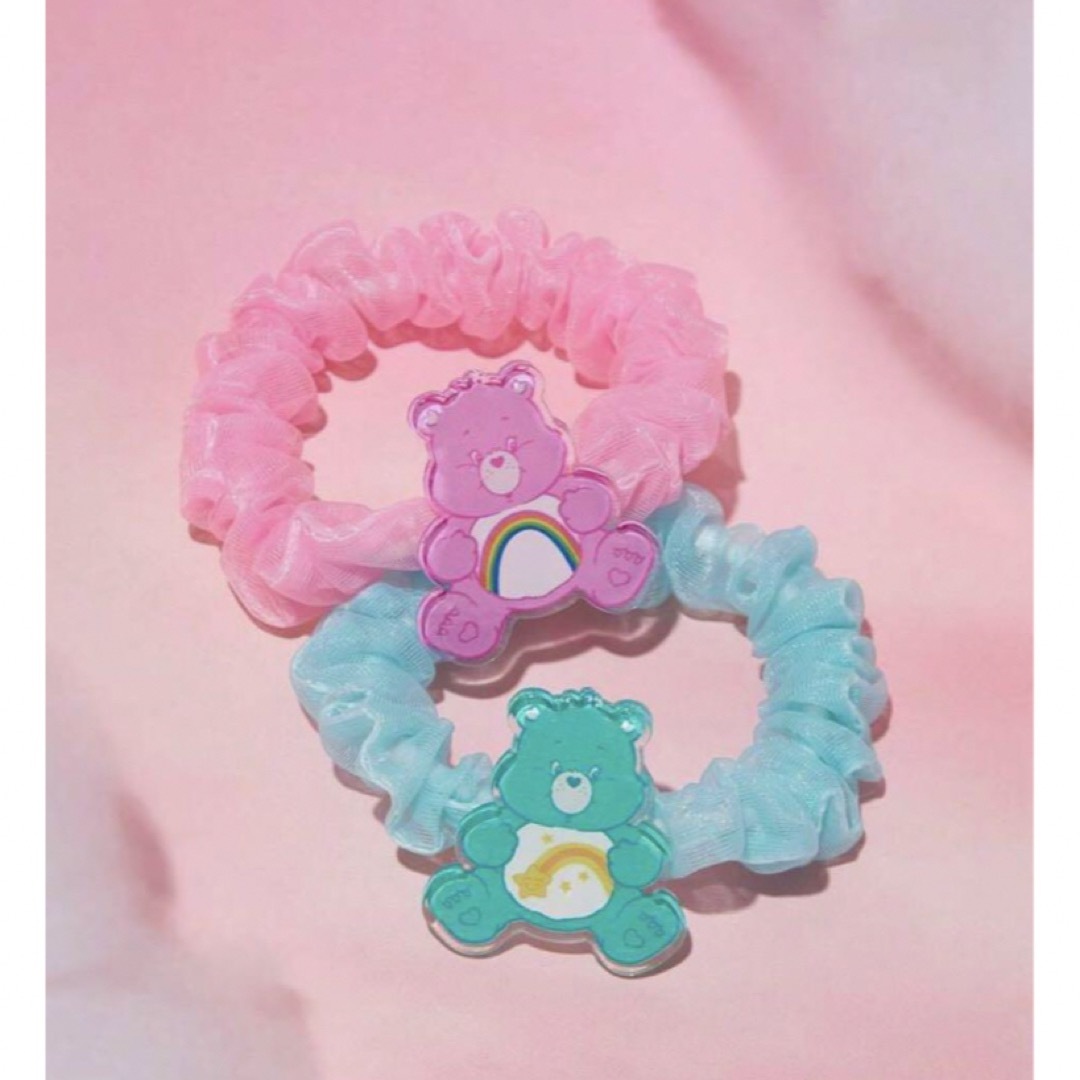 CareBears(ケアベア)の＊ ケアベアの可愛いシュシュの髪飾り 5点セット ＊ レディースのヘアアクセサリー(ヘアゴム/シュシュ)の商品写真