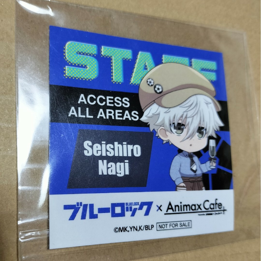 非売品　凪誠士郎　凪　ステッカー　ブルーロック　Animax Cafe+　特典 エンタメ/ホビーのアニメグッズ(その他)の商品写真