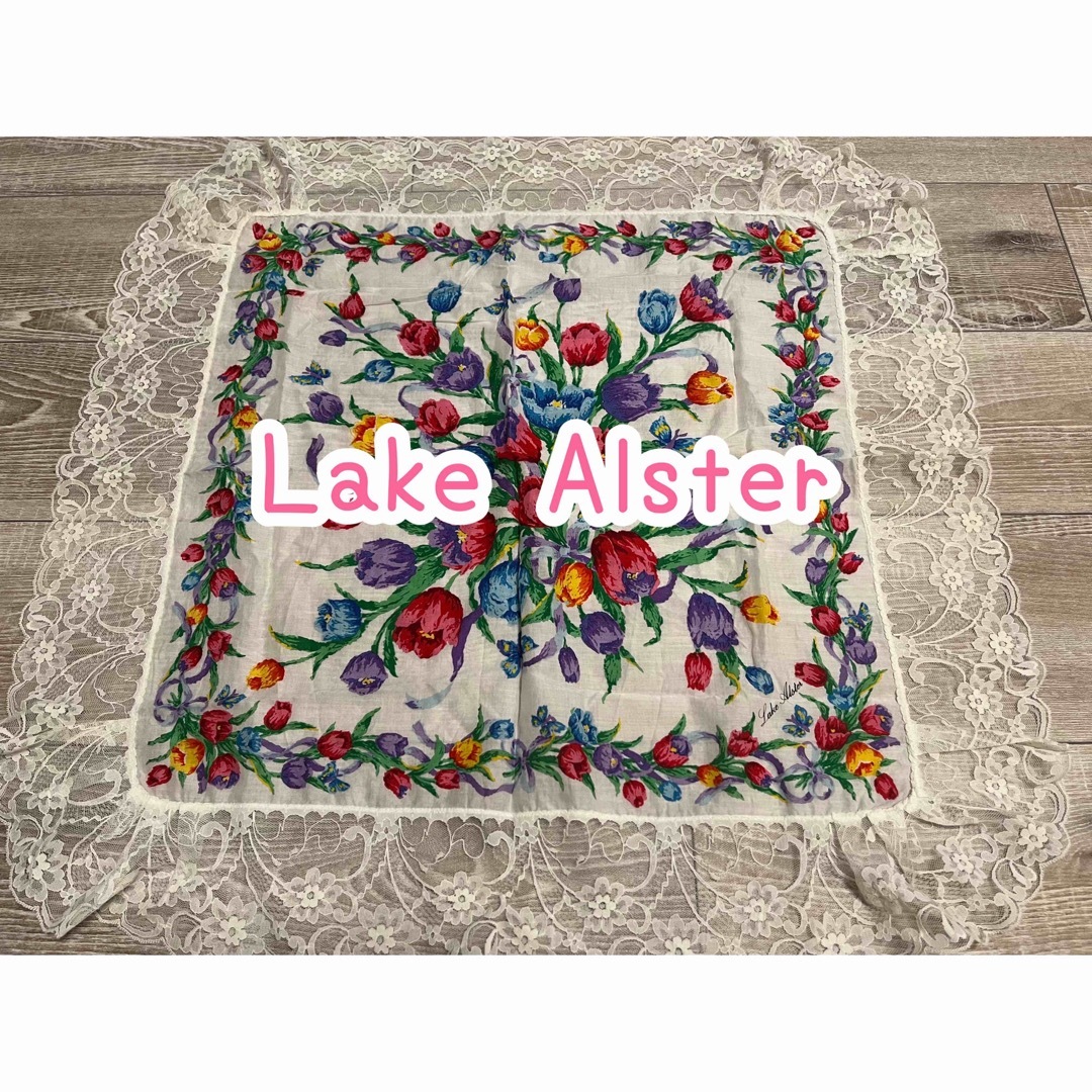 lake alster/レイクアルスター /レースハンカチ レディースのファッション小物(ハンカチ)の商品写真