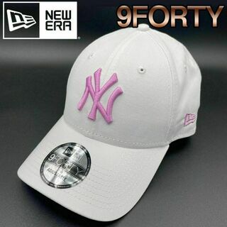 NEW ERA - ニューエラ 帽子 new era キャップ ヤンキース 白xピンク 9FORTY