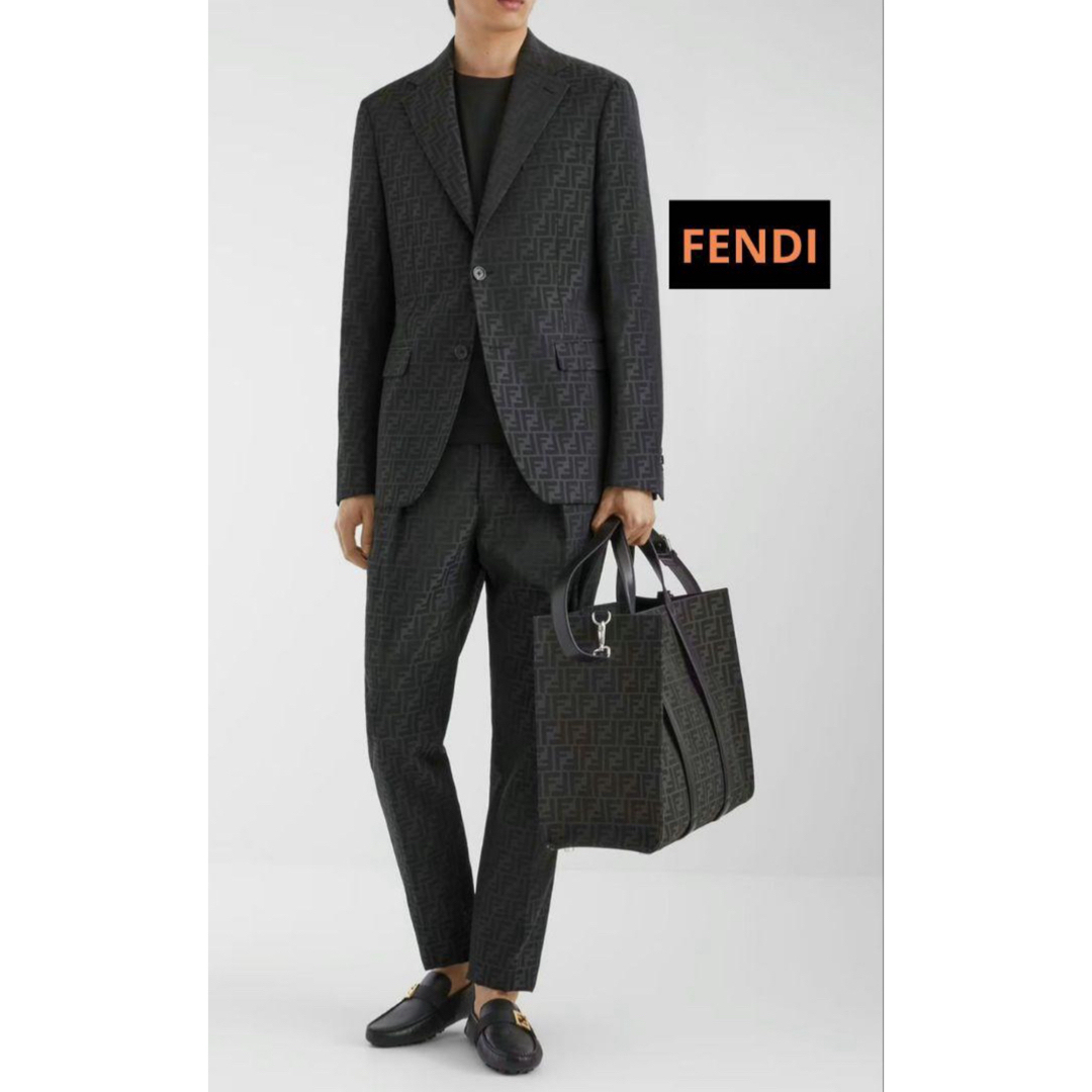 FENDI(フェンディ)のFENDI フェンディ スーツ パンツ ズッカ柄 ロゴ  ブランド  FENDI メンズのパンツ(スラックス)の商品写真