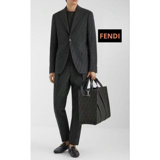 FENDI フェンディ スーツ パンツ ズッカ柄 ロゴ  ブランド  FENDI