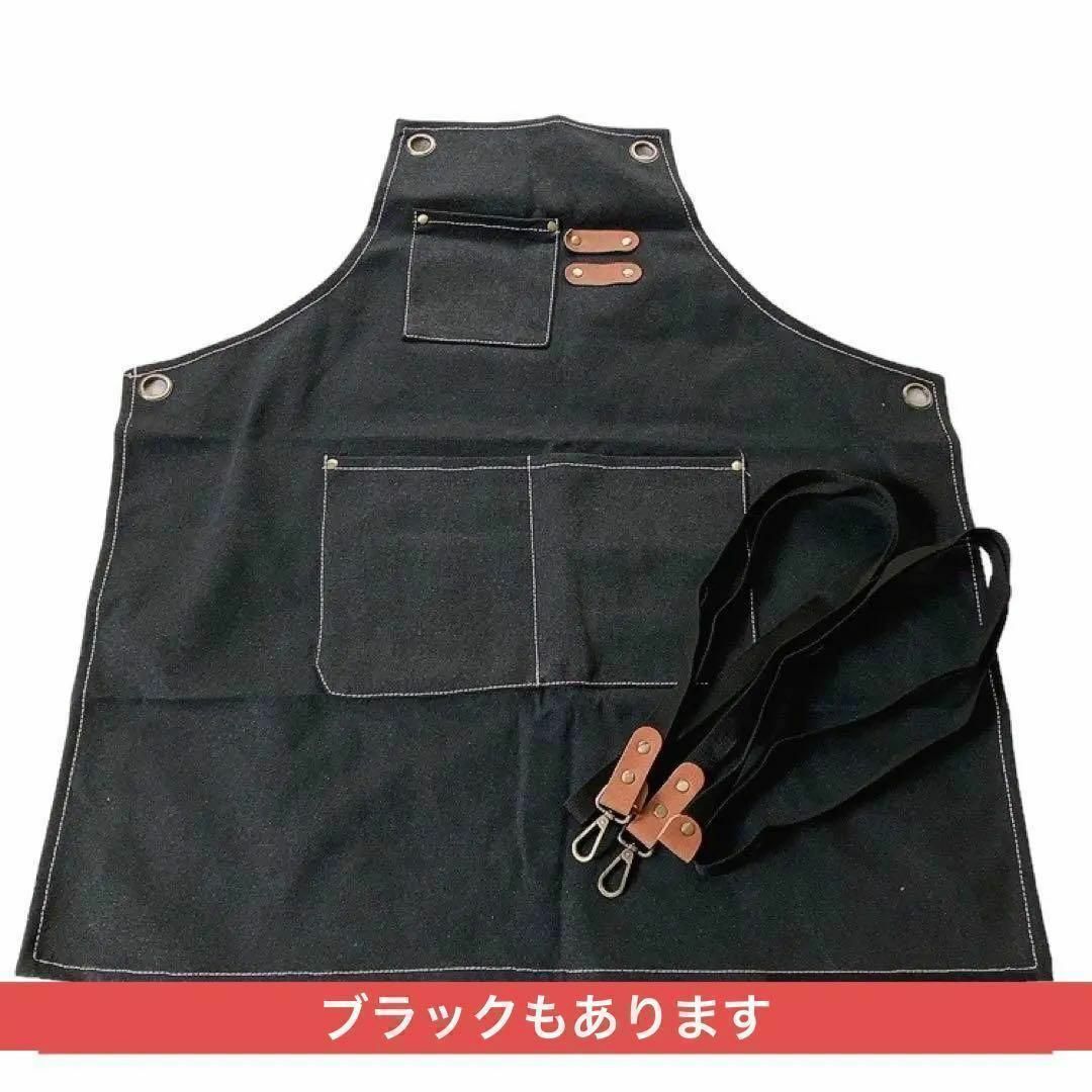 コットンキャンバスエプロン 作業服 調理 DIY キャンプ 男女兼用 厚手　綿 食品/飲料/酒の食品/飲料/酒 その他(その他)の商品写真