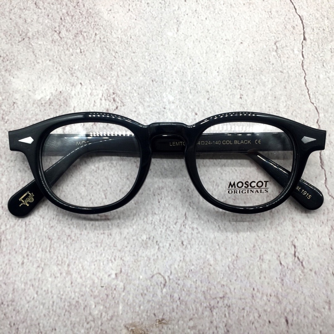 MOSCOT(モスコット)の◯ モスコット MOSCOT 44 ブラック レムトッシュ 眼鏡 メガネのみ メンズのファッション小物(サングラス/メガネ)の商品写真