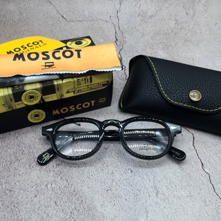 モスコット(MOSCOT)の◯ モスコット MOSCOT 44 ブラック レムトッシュ 眼鏡 メガネのみ(サングラス/メガネ)