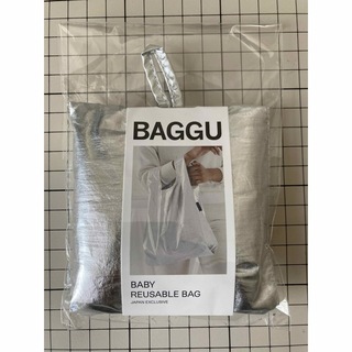 バグゥ(BAGGU)の【新品】 BABY BAGGU エコバッグ メタリック シルバー(エコバッグ)