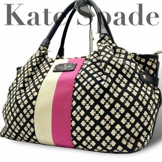 ケイトスペードニューヨーク(kate spade new york)の美品 kate spade NY ケイトスペード ハンドバッグ スペード柄(トートバッグ)