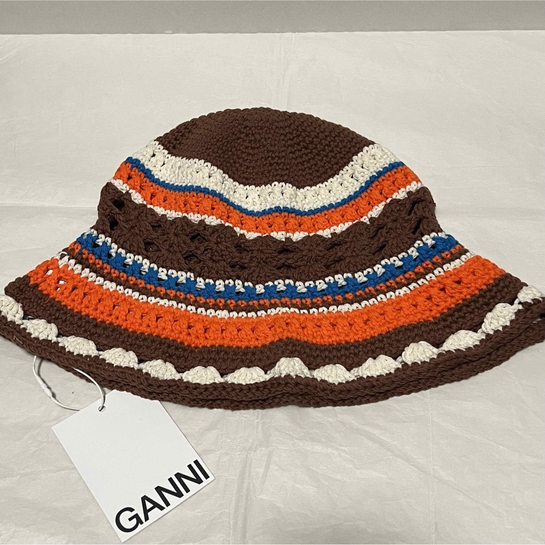 TOMORROWLAND(トゥモローランド)の新品 GANNI ガニー クロシェ Crochet バケットハット レディースの帽子(ハット)の商品写真