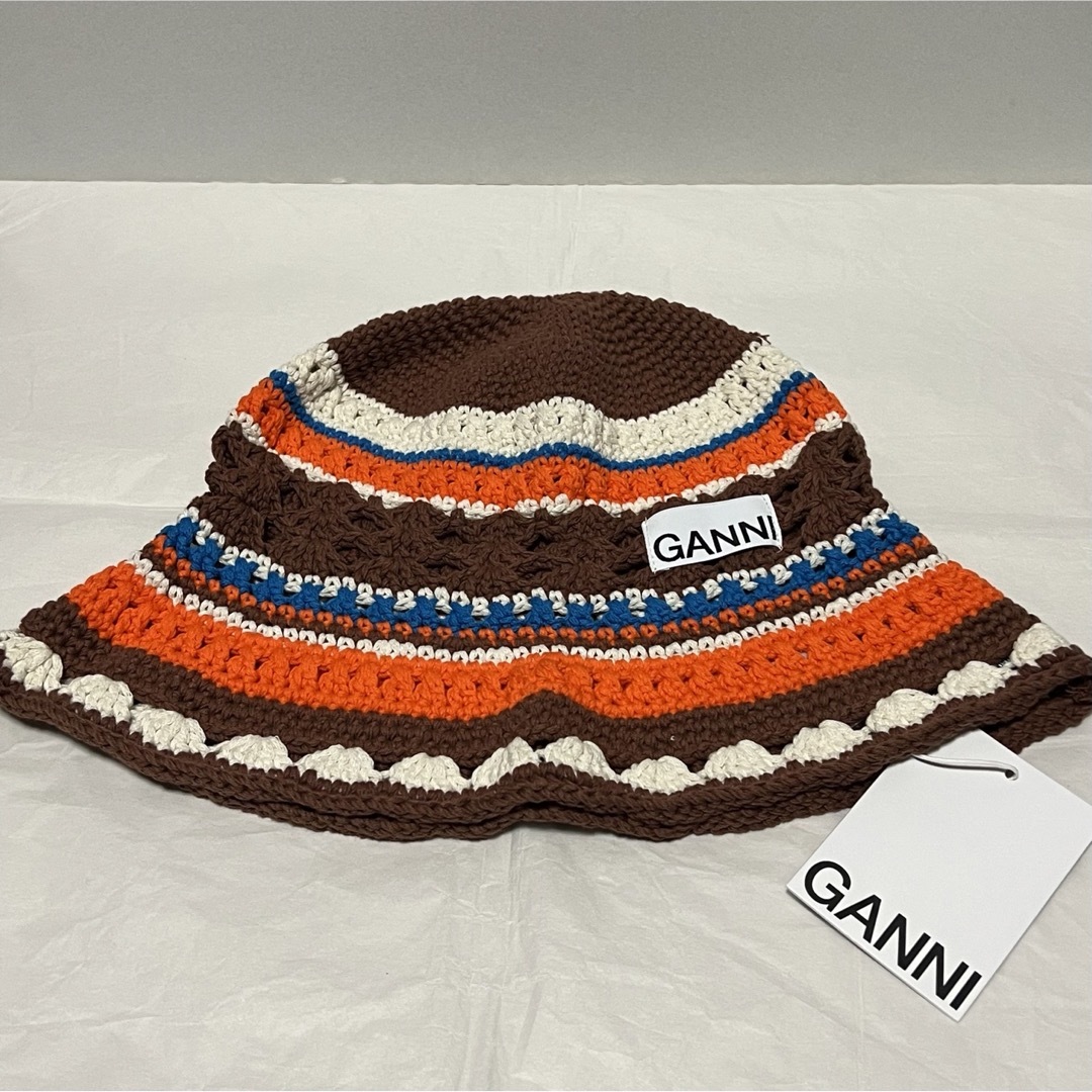 TOMORROWLAND(トゥモローランド)の新品 GANNI ガニー クロシェ Crochet バケットハット レディースの帽子(ハット)の商品写真