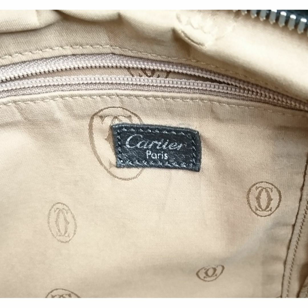 Cartier(カルティエ)のCartier マルチェロ レザー×リザード ブラック レディースのバッグ(ハンドバッグ)の商品写真