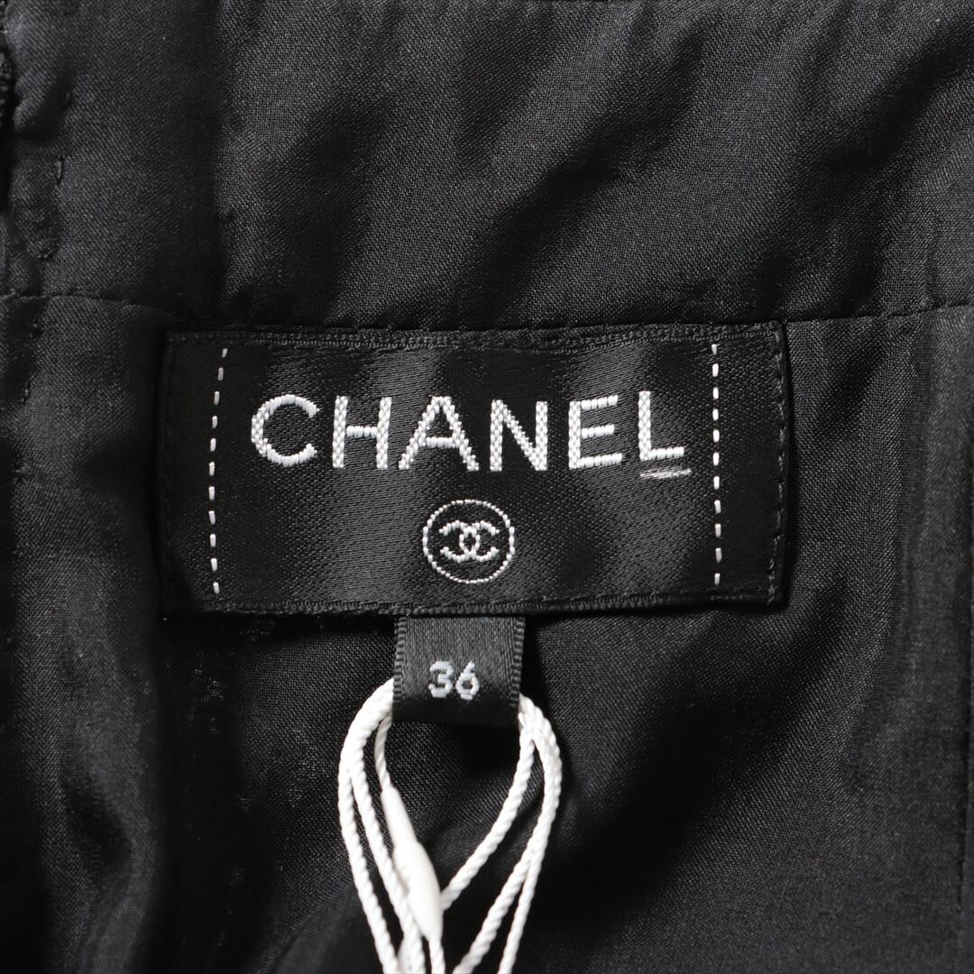CHANEL(シャネル)のシャネル ココボタン ポリエステル 36 ブラック レディース スカート レディースのスカート(その他)の商品写真