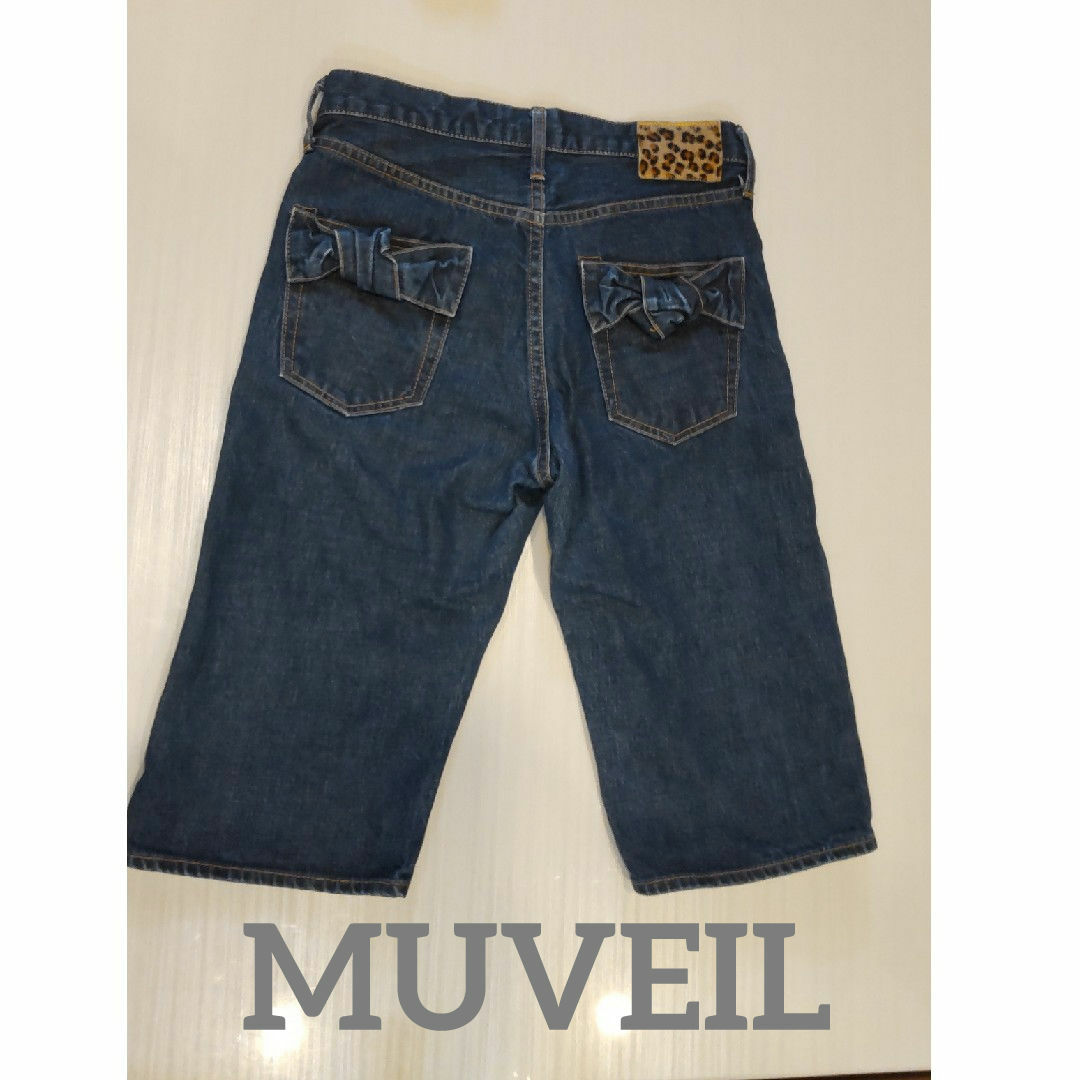 MUVEIL(ミュベール)の新品未使用♡MUVEIL♡デニムハーフパンツ レディースのパンツ(ハーフパンツ)の商品写真