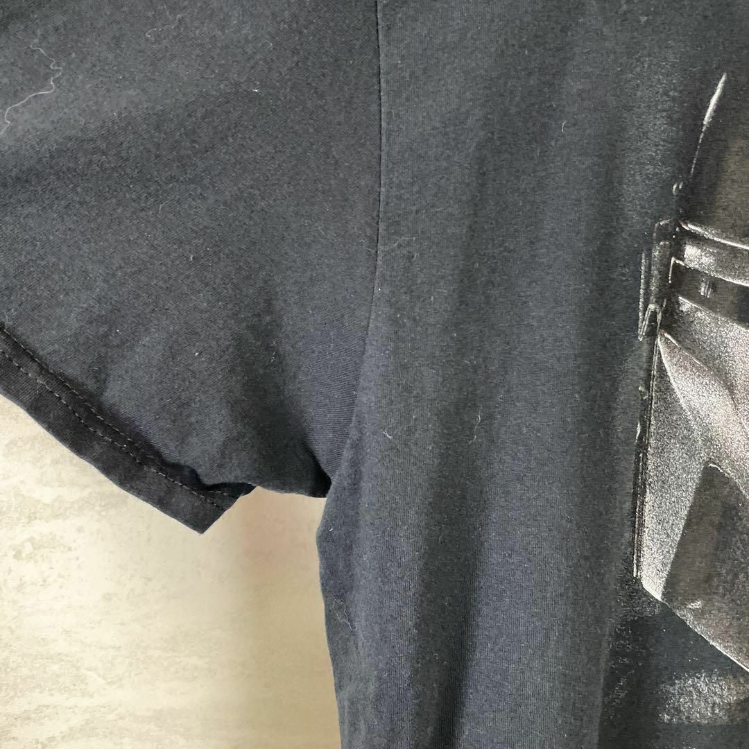 マンダロリアン　スターウオーズ　サイズＬ　黒ブラック　半袖Ｔシャツ　メンズ古着 メンズのトップス(Tシャツ/カットソー(半袖/袖なし))の商品写真