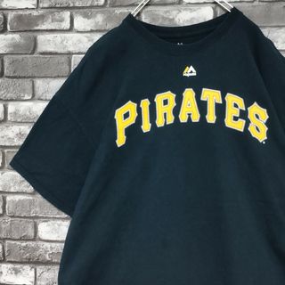 Majestic - MLBピッツバーグパイレーツtシャツTシャツオーバーサイズメジャーリーグtee