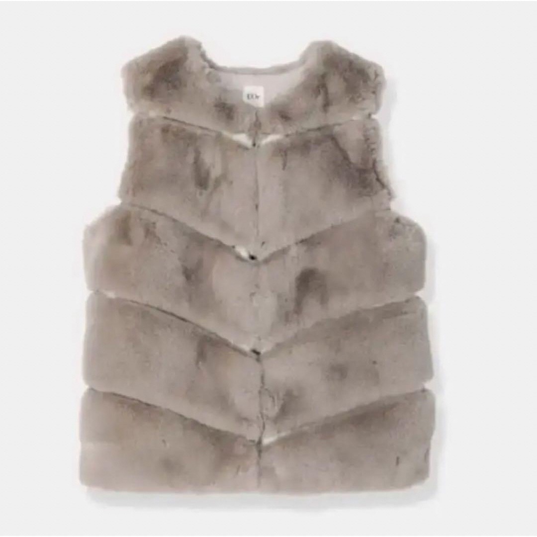 ánuans(アニュアンス)の【新品タグ付き】L'Or  ロル Bloc fur Vest かじまり レディースのトップス(ベスト/ジレ)の商品写真