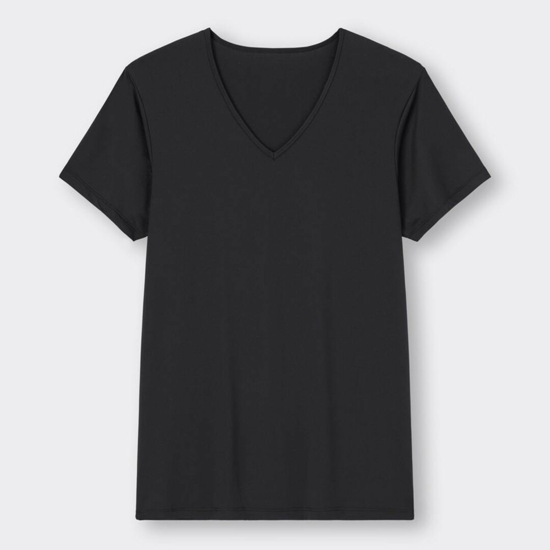 GU(ジーユー)のスタイルドライVネックT メンズのトップス(Tシャツ/カットソー(半袖/袖なし))の商品写真