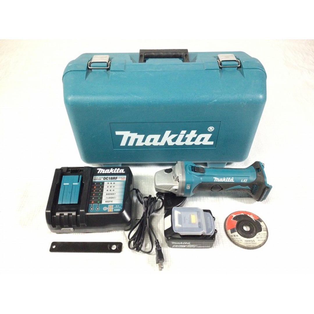 Makita(マキタ)の☆極美品☆makita マキタ 18V 充電式ディスクグラインダー GA402DRG バッテリー1個 BL1860B(18V 6.0Ah) 充電器 ケース付 90536 自動車/バイクのバイク(工具)の商品写真