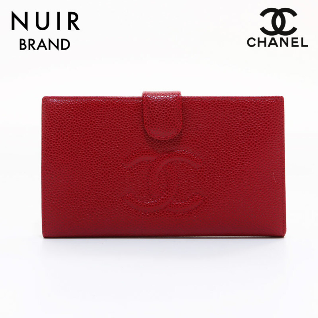 CHANEL(シャネル)のシャネル CHANEL キャビアスキン ココマーク 長財布 レディースのファッション小物(財布)の商品写真