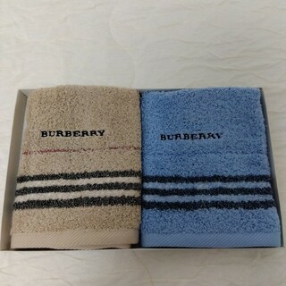 バーバリー(BURBERRY)の新品　バーバリーロンドン　ウォッシュタオルセット　2枚(タオル/バス用品)