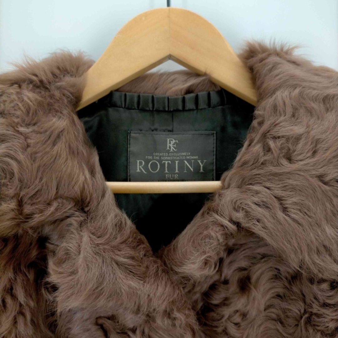 ROTINY(ロティニー) 毛皮コート チキャンラム ファー アウター  レディースのジャケット/アウター(その他)の商品写真
