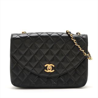 シャネル(CHANEL)のシャネル  ラムスキン  ブラック レディース ショルダーバッグ(ショルダーバッグ)