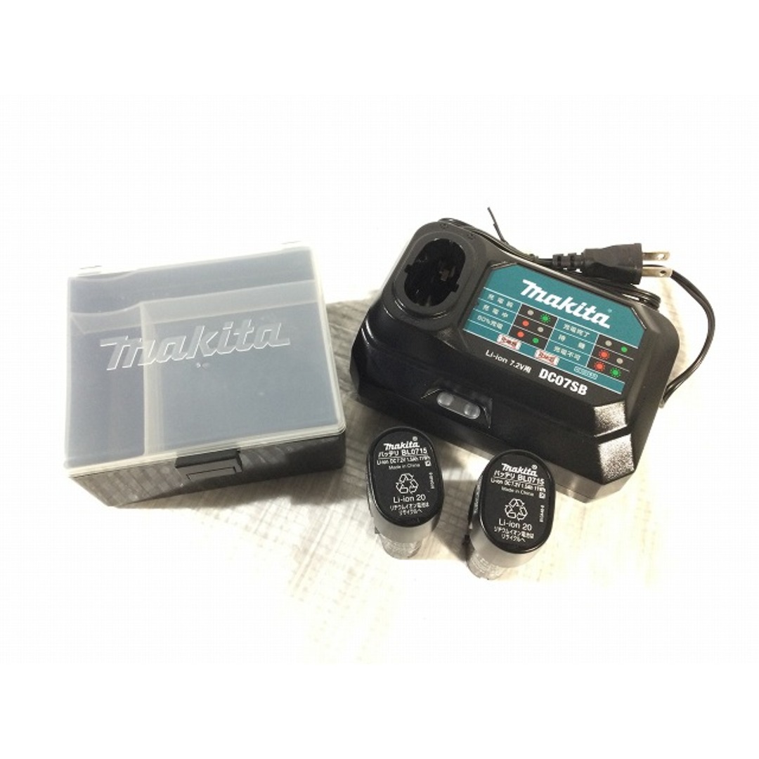 Makita(マキタ)の☆比較的綺麗☆makita マキタ 7.2V 充電式ペンインパクトドライバー TD022DSHXO オリーブ バッテリー2個(1.5Ah) 充電器 ケース付 90621 自動車/バイクのバイク(工具)の商品写真