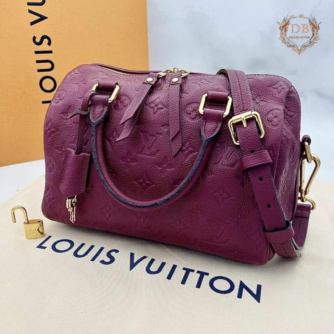 LOUIS VUITTON(ルイヴィトン)の鍵錠付✨ ルイヴィトン アンプラント スピーディ 25 ワインレッド ゴールド レディースのバッグ(ショルダーバッグ)の商品写真