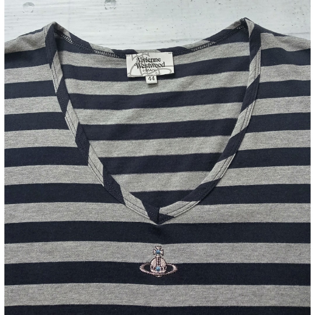 Vivienne Westwood(ヴィヴィアンウエストウッド)のVivienne Westwood MAN ボーダーTシャツ メンズのトップス(Tシャツ/カットソー(半袖/袖なし))の商品写真