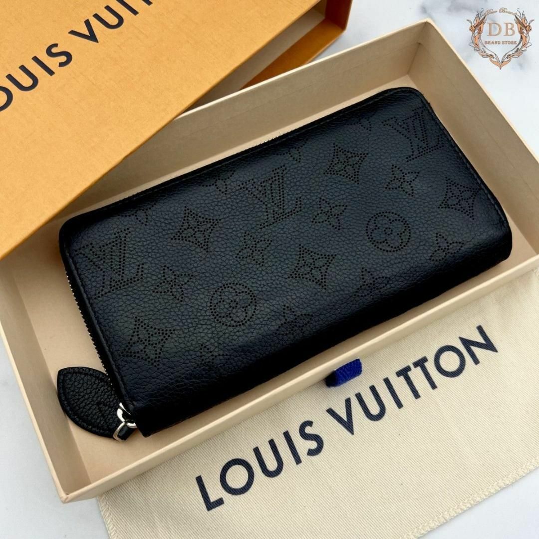 LOUIS VUITTON(ルイヴィトン)のルイヴィトン マヒナ ジッピーウォレット モノグラム ブラック 長財布 男女兼用 メンズのファッション小物(長財布)の商品写真