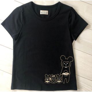 フランシュリッペブラック(franchelippee black)のフランシュリッペ　Tシャツ　イエティファミリー　黒(Tシャツ(半袖/袖なし))