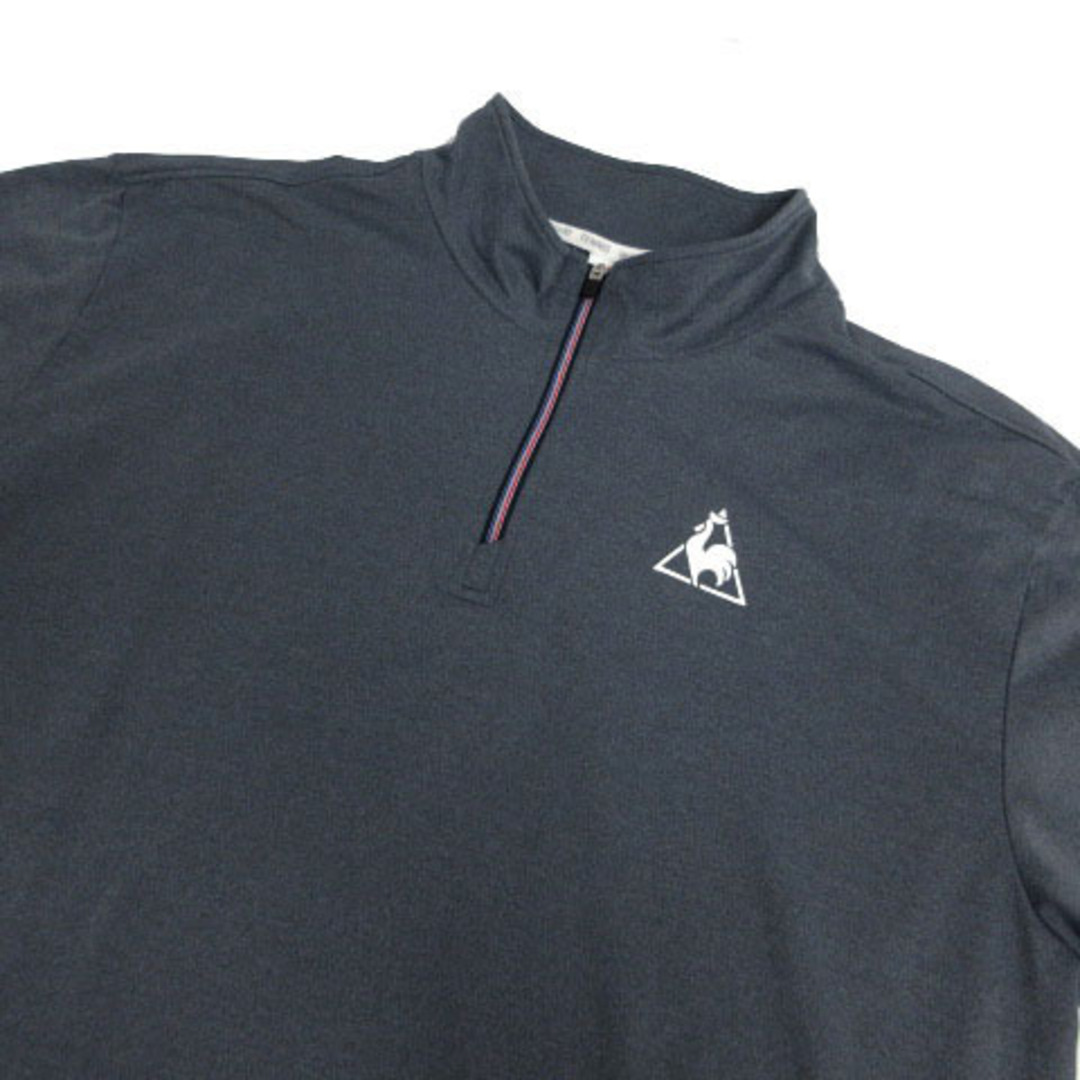 le coq sportif(ルコックスポルティフ)のルコックスポルティフ ハーフジップ長袖シャツ QTMMJB07 ロゴ 紺系 O スポーツ/アウトドアのスポーツ/アウトドア その他(その他)の商品写真