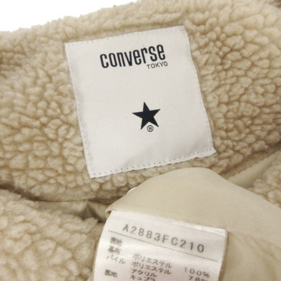 other(アザー)のCONVERSE TOKYO ボアコート ノーカラー ジップアップ ベージュ レディースのジャケット/アウター(その他)の商品写真