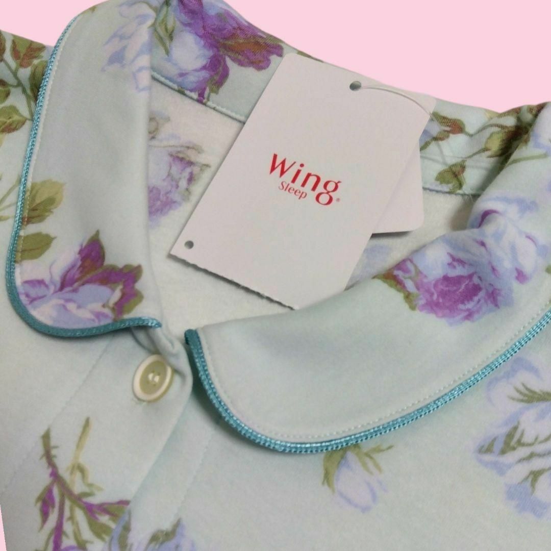 Wacoal(ワコール)の新品/ XL ウイング レディース パジャマ 綿100％ 花柄ローズ 上下セット レディースのルームウェア/パジャマ(パジャマ)の商品写真