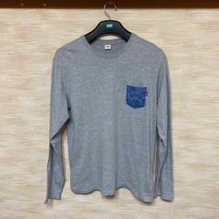 エドウィン(EDWIN)のEDWIN   綿素材の長袖Tシャツ　メンズ L(Tシャツ/カットソー(七分/長袖))