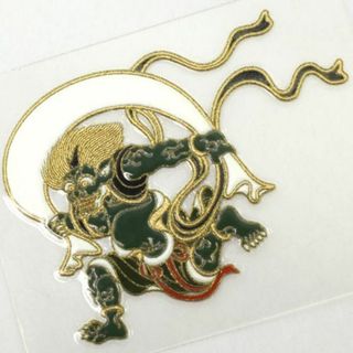 【色:風神_パターン名:単品】クラフト京都 彩蒔絵本舗彩蒔絵 シール 風神 約4(その他)