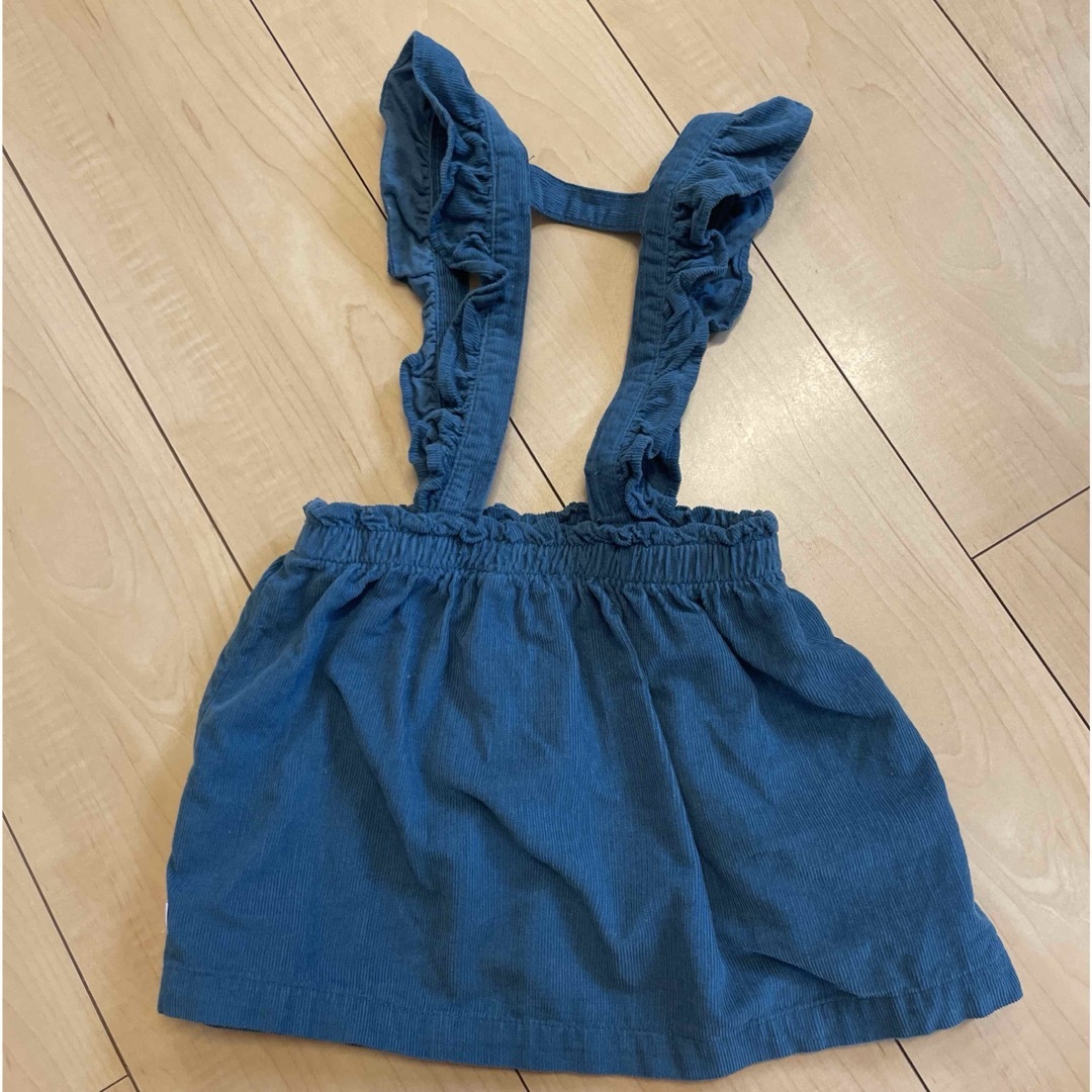 RuffleButts（TM）(ラッフルバッツ)のラッフルバッツ サスペンダースカート 3T キッズ/ベビー/マタニティのキッズ服女の子用(90cm~)(スカート)の商品写真